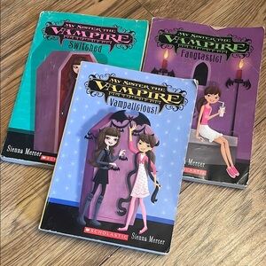 Scholastic My Sister the Vampire Book Trio - Teal, Purple, Pink​